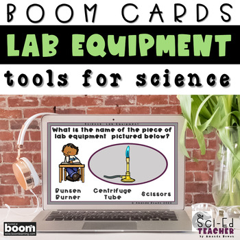 Preview of Lab Equipment with Names Boom Cards