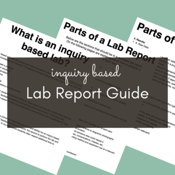 Preview of Inquiry Based Lab Report Guide