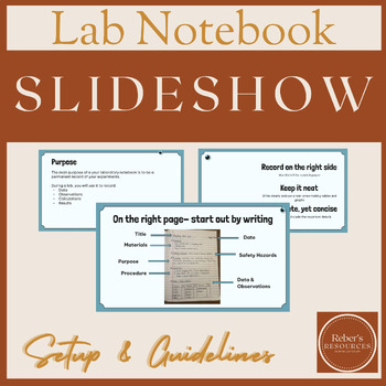 Preview of Lab Notebook Setup & Guidelines Slideshow