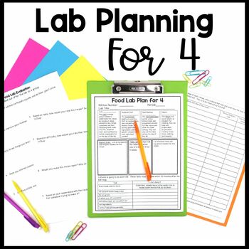 Preview of Life Skills Cooking Lab Planning for 4 | Evaluation | Reflection Rubric | FCS