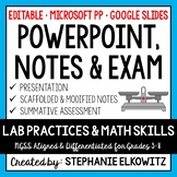 Lab Safety, Lab Tools and Measurement PowerPoint, Notes & 