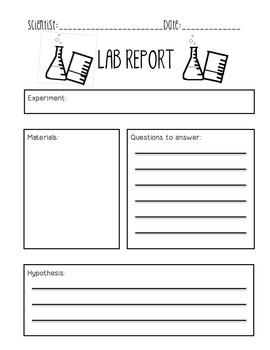 Lab Report by Claire | TPT