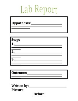 Lab Report by Steamboat Springs School District REtwo Rita Farrell