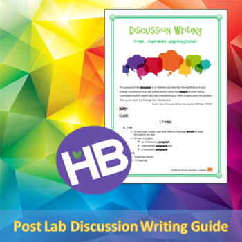 Preview of Lab Report Discussion Writing Guide ( Middle and High School)