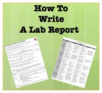 Preview of Lab Report Rubric w/ Student Handout