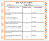 Lab Report Rubric