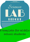 Lab Report Template   MIDDLE SCHOOL and HIGH SCHOOL Science