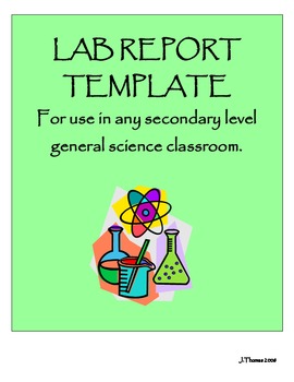 Preview of Lab Report Template for Secondary Science