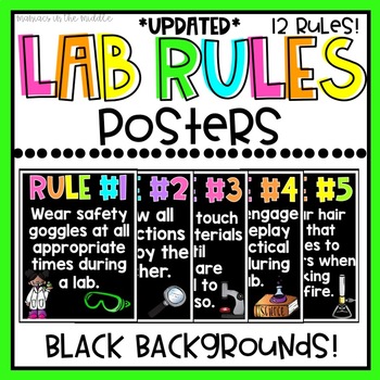 science safety posters for classrooms