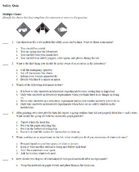 Lab Safety Activities by Sizzling Science | Teachers Pay Teachers