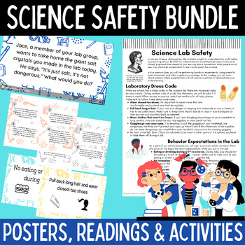 Preview of Lab Safety Activity Bundle for Middle School Science