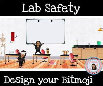 Preview of Lab Safety Bitmoji Classroom Rules Science Lab Back to School