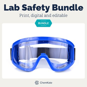 Preview of Lab Safety Bundle | editable, print and digital