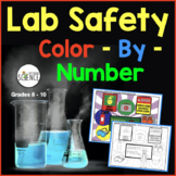 Science Lab Safety Rules Color by Number Activity