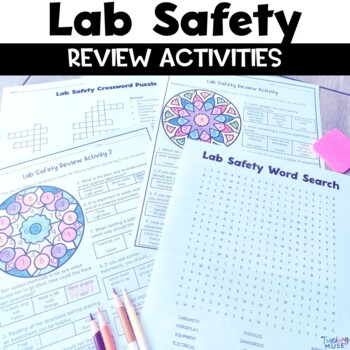 Science Lab Safety Game for Elementary Students grades 2-4 enseignant-Made activité 