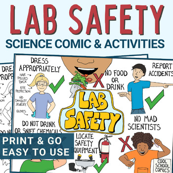 Lab Safety Comic-Style Poster and Doodle Notes Activity by Cool School ...