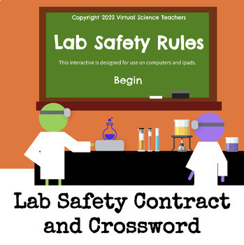 Lab Safety Compact and Crossword by Virtual Science Teachers | TPT