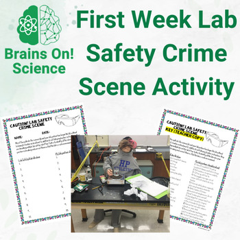 Preview of Back To School Science Lab Safety Activity FREEBIE {Lab Safety Crime Scene}
