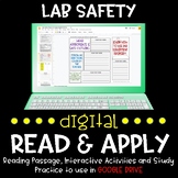 Lab Safety DIGITAL Read and Apply Activity (Great for Dist