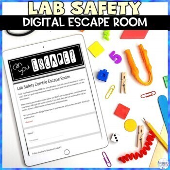 Preview of Lab Safety Digital Escape Room