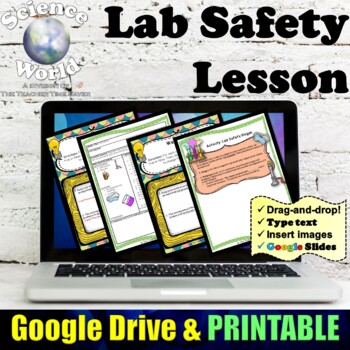 Preview of Lab Safety Digital Science Lesson | Scientific Method Notebook