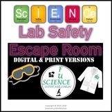 Lab Safety Escape Room Digital & Print Versions | Distance