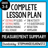 Measurement Summary Lesson | Printable & Digital