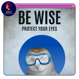 Lab Safety Poster: Be Wise, Protect Your Eyes