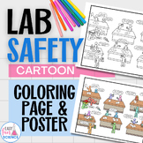 Lab Safety Cartoon and Coloring Page | Inclusive Images