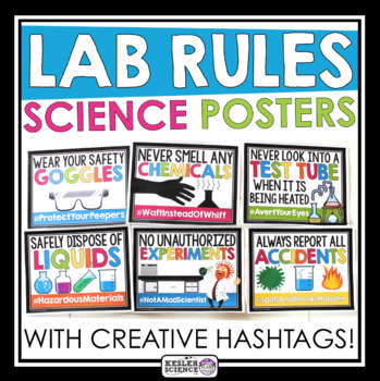 Preview of Lab Safety Posters - Bulletin Board Classroom Posters