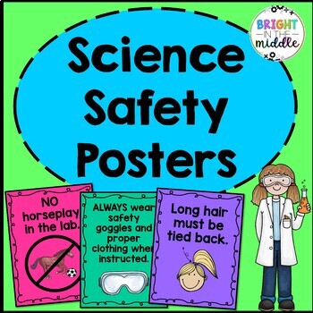 lab safety goggles poster