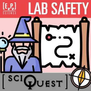 Preview of Lab Safety Review Activity | Science Scavenger Hunt Game | SciQuest