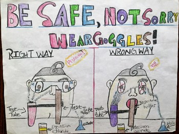 Lab Safety Rules Poster Assignment by Sunrise Science | TpT