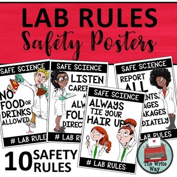 Preview of Lab Safety Rules Posters