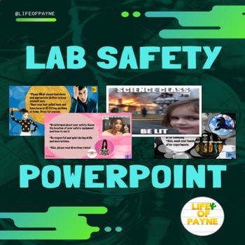 Preview of Lab Safety Rules Power Point and Notes