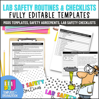 Lab Safety Rules, Routines and Checklist FREEBIE | TPT