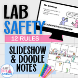 Lab Safety Rules Slideshow and Doodle Notes Lesson | Inclu