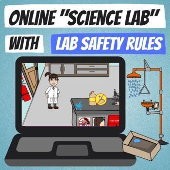 Preview of Lab Safety Rules Worksheet + ONLINE Science Lab