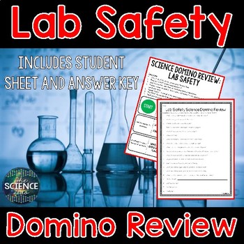 Preview of Lab Safety - Science Domino Review Activity
