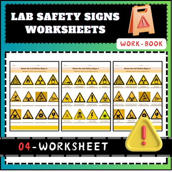 Lab Safety Signs Worksheets by LIB Anatomy school | TPT