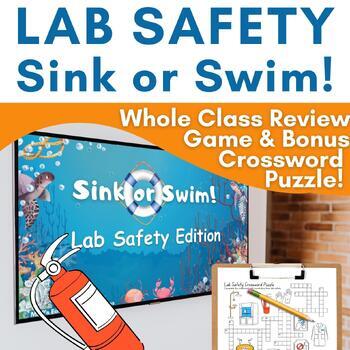 Lab Safety Sink or Swim Game Lab Safety Review Game with Bonus