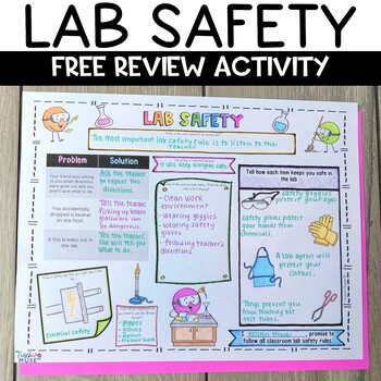 Preview of Lab Safety Worksheet Free