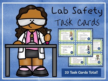 Lab Safety Task Cards EDITABLE By Teach In The Peach TpT