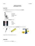 Lab Safety, Tools, and Scientific Method Modified Special 