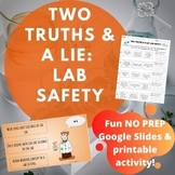 Lab Safety | Two Truths and A Lie Activity | Fun Back to S