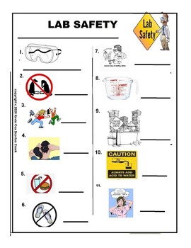 Lab Safety Worksheet by Scorton Creek Publishing - Kevin Cox | TPT