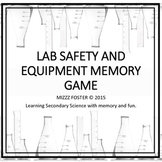 Lab Safety & Equipment Memory Concentration Matching Game 