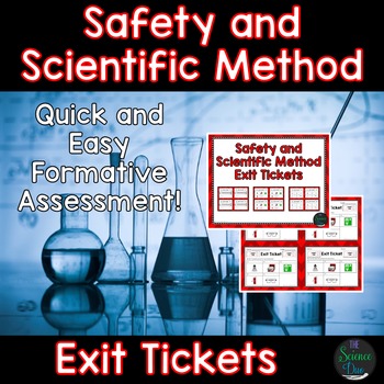 Preview of Lab Safety and Scientific Method Exit Tickets (Exit Slips)