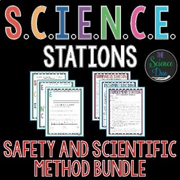 Preview of Lab Safety and Scientific Method S.C.I.E.N.C.E. Stations