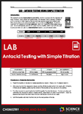 Lab - Testing Antacids Using Simple Titration